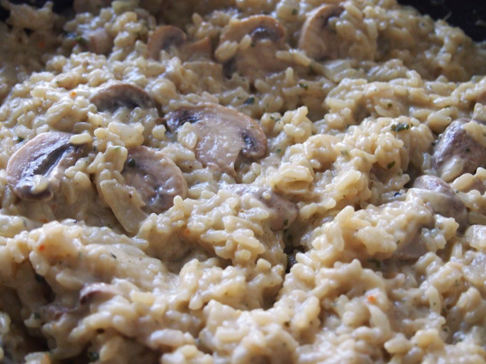 Risotto champignons et parmesan